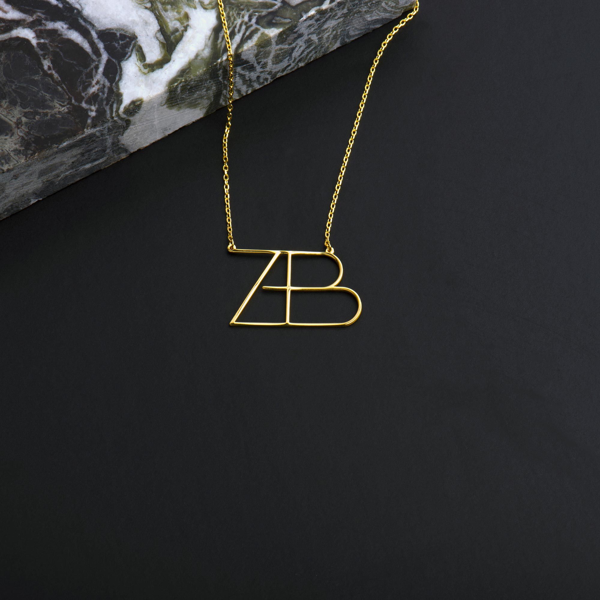 Elizabeth Name Logo Necklace