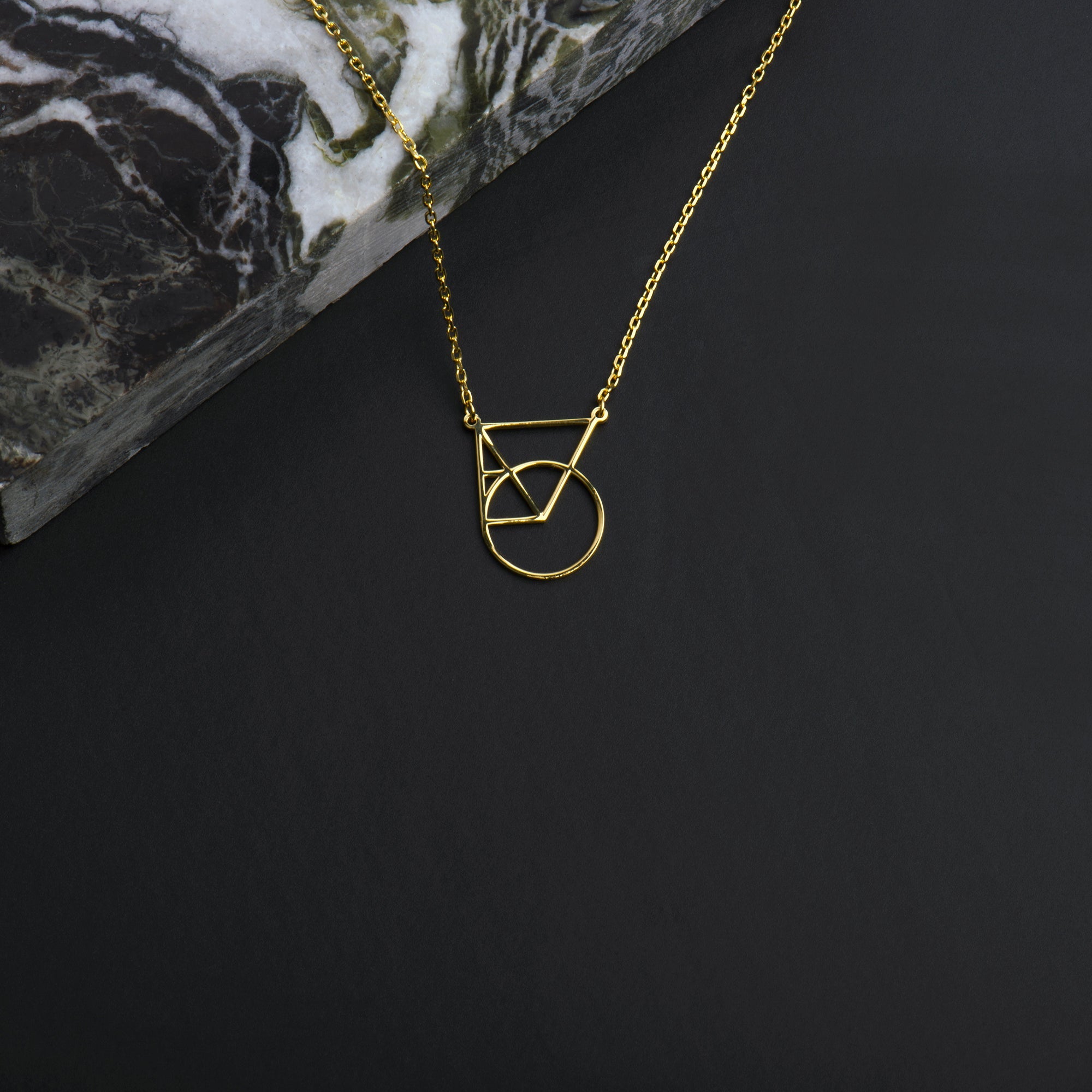 Minimalist Gold Love Logo Necklace