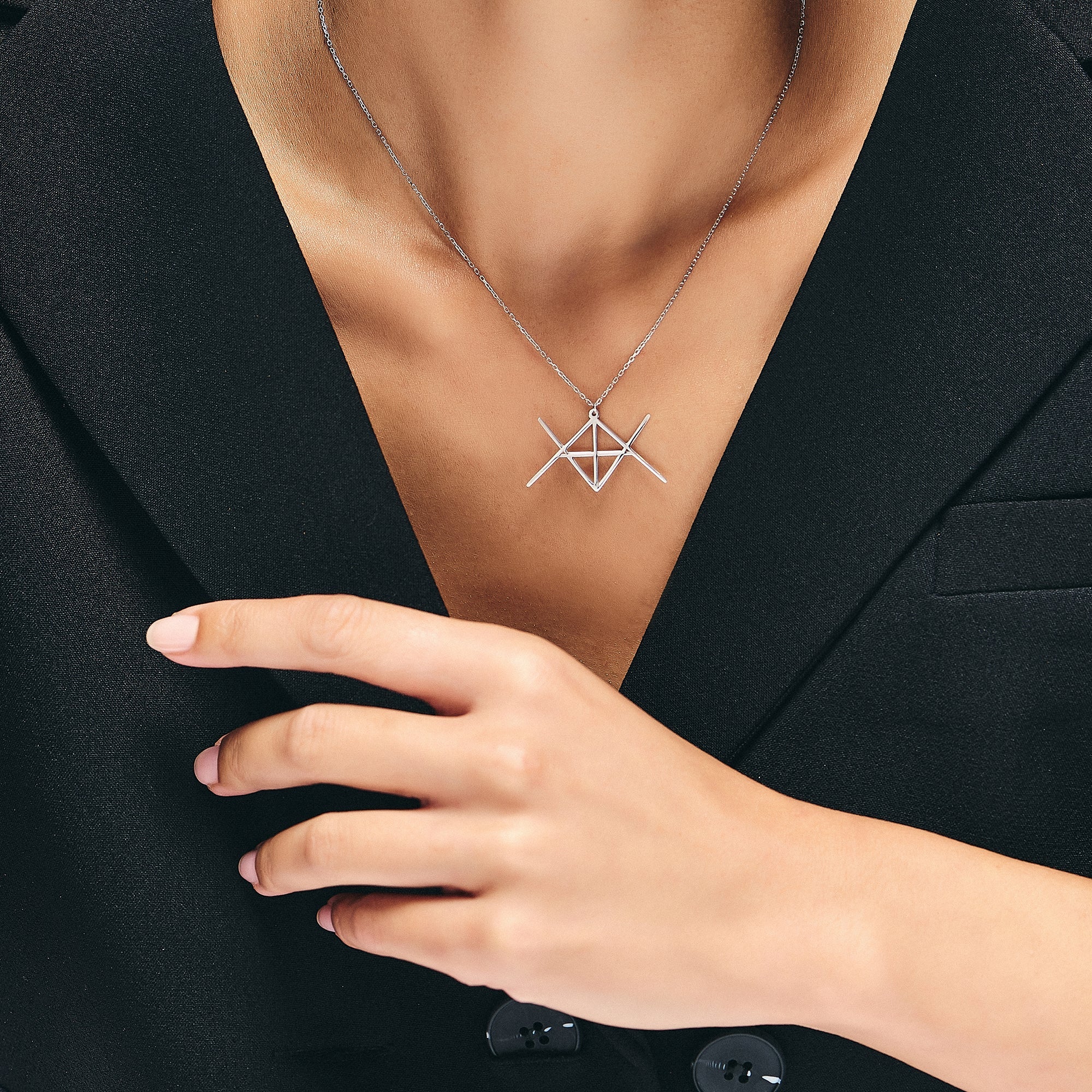 Personalized Handmade Women Gold Name Logo Necklace