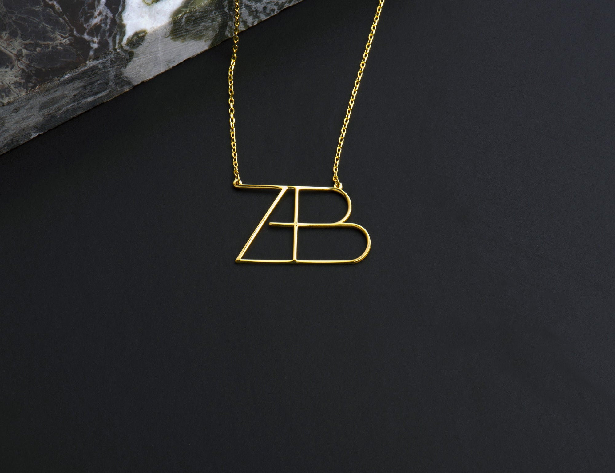 Elizabeth Name Logo Necklace for Girlfriend Gift